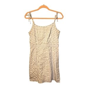 Madewell Light Blue Gingham Dress